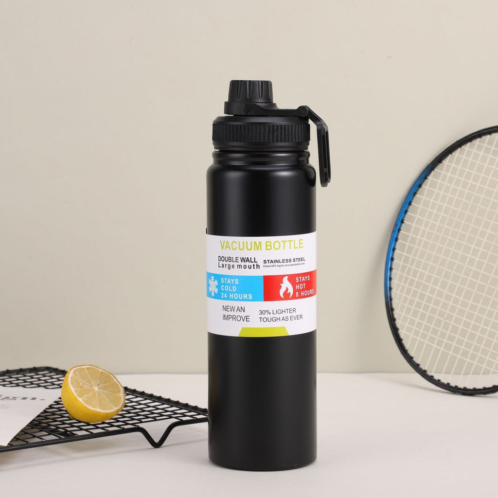 🌟 Gourde Isotherme Premium en Acier Inoxydable 304
Restez hydraté toute la journée avec notre gourde isotherme haut de gamme, conçue en acier inoxydable 304 de qualité alimentaire. Grâce à sa technologie à double paroi, elle conserve vos boissons chaudes