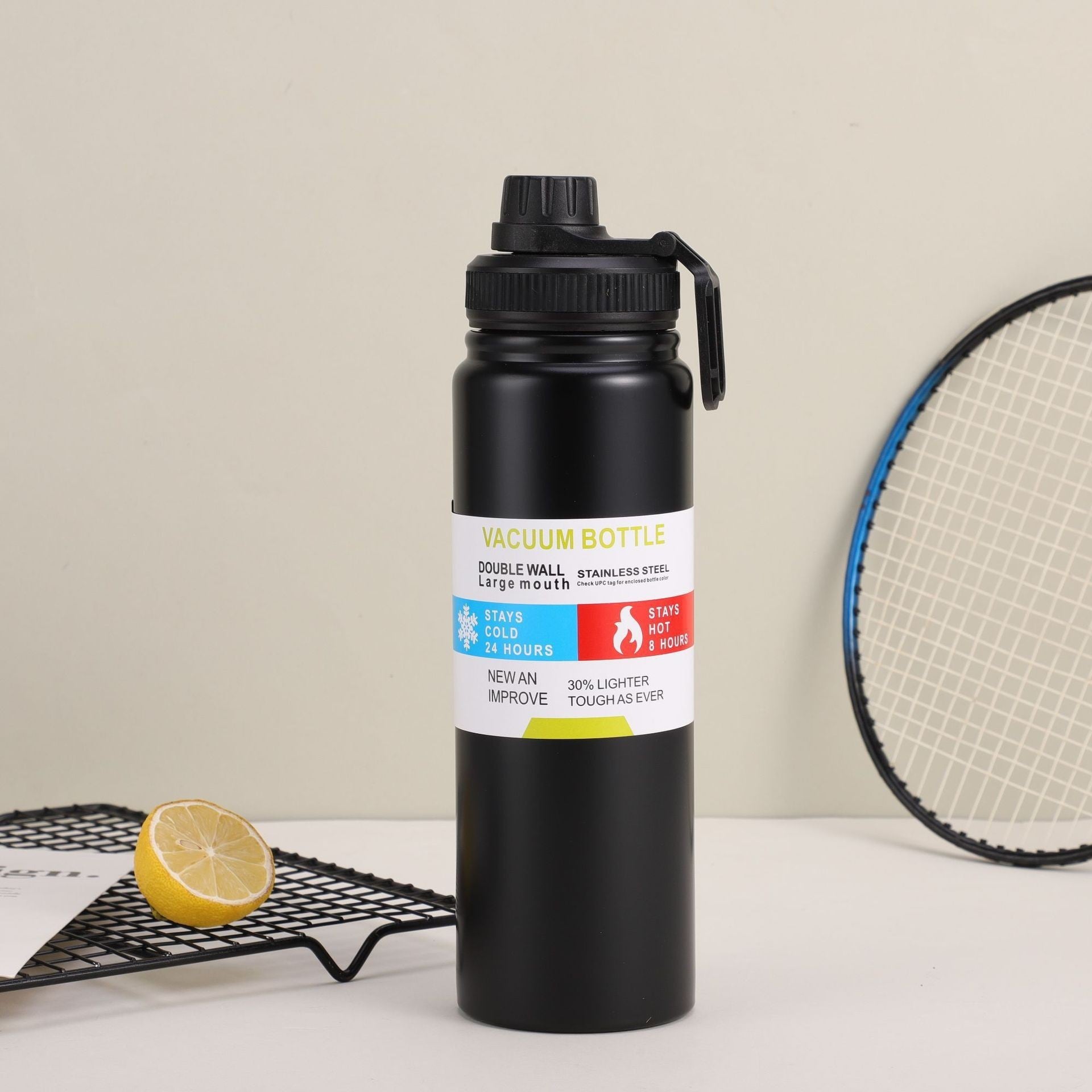 🌟 Gourde Isotherme Premium en Acier Inoxydable 304
Restez hydraté toute la journée avec notre gourde isotherme haut de gamme, conçue en acier inoxydable 304 de qualité alimentaire. Grâce à sa technologie à double paroi, elle conserve vos boissons chaudes