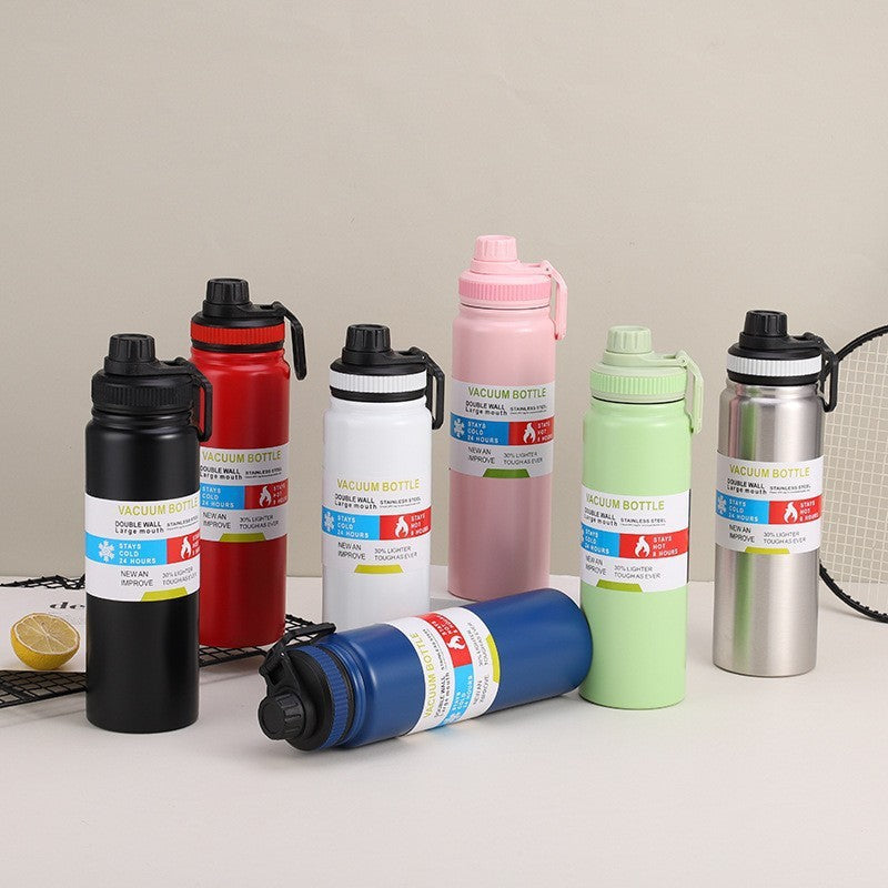 🌟 Gourde Isotherme Premium en Acier Inoxydable 304
Restez hydraté toute la journée avec notre gourde isotherme haut de gamme, conçue en acier inoxydable 304 de qualité alimentaire. Grâce à sa technologie à double paroi, elle conserve vos boissons chaudes