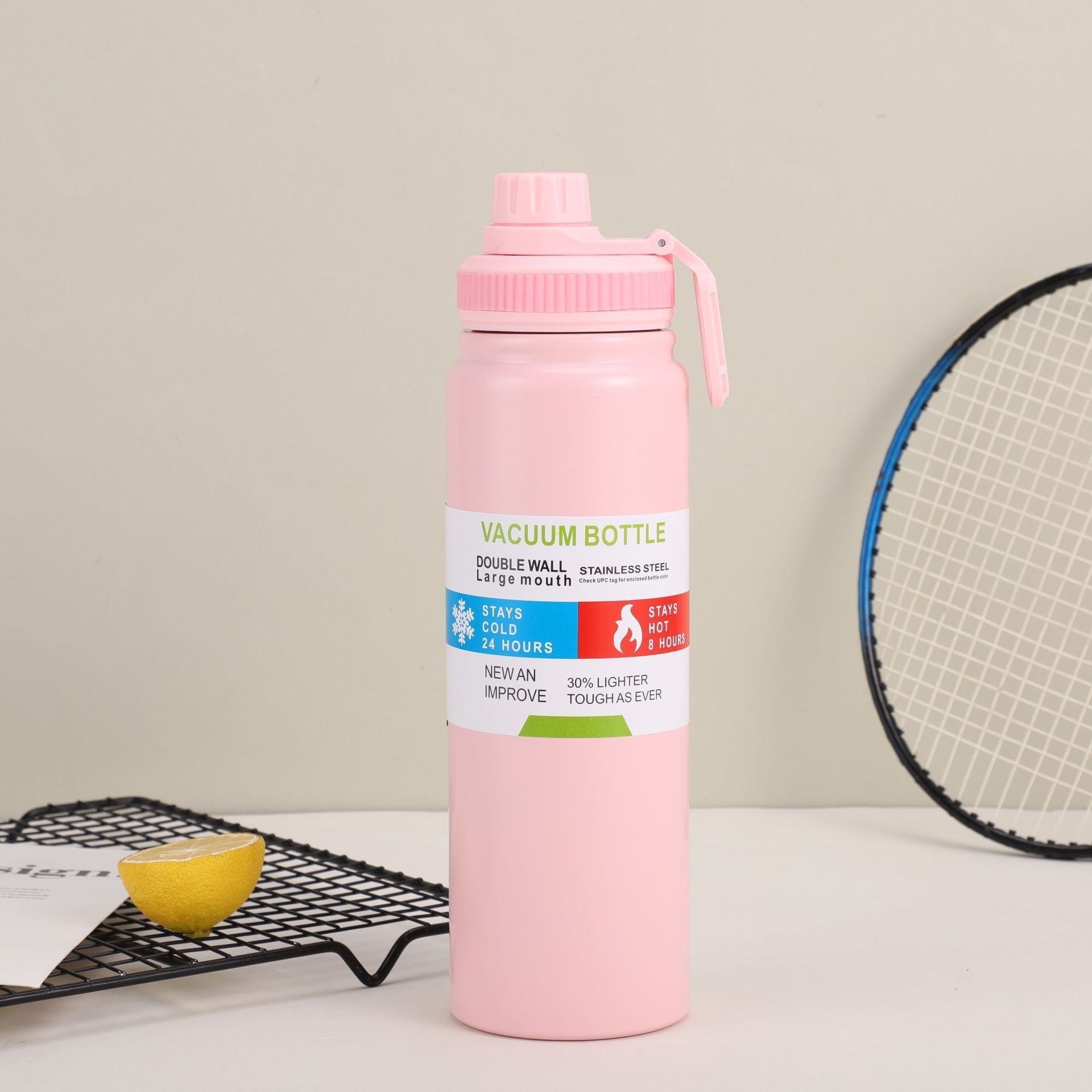 🌟 Gourde Isotherme Premium en Acier Inoxydable 304
Restez hydraté toute la journée avec notre gourde isotherme haut de gamme, conçue en acier inoxydable 304 de qualité alimentaire. Grâce à sa technologie à double paroi, elle conserve vos boissons chaudes